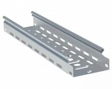фото Лоток перфорированный металлический 50х150х3000-0.7 мм (24 м)