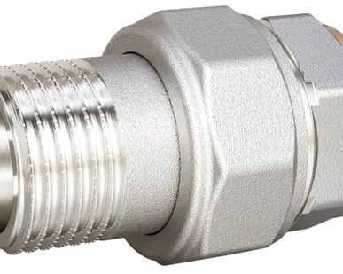 фото Сгон разъемный (американка) LD Pride DN25 (1") ВР/НР латунь никель