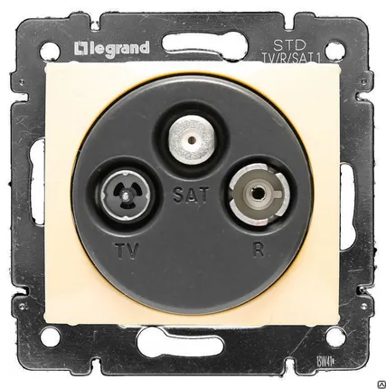 Фото №0 Розетка VALENA TV/R/SAT сл.кость б/рамки окон.(774336) Legrand