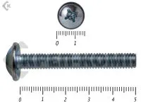 фото Винт с прессшайбой DIN967 6х 50 (1400шт)