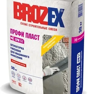 фото Штукатурка гипсовая Профи Пласт GPM 51 Brozex, 30 кг
