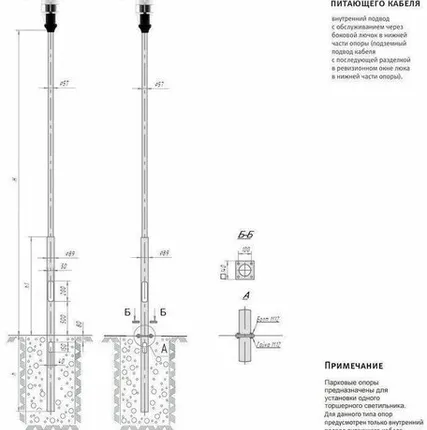 Фото №0 Опора парковая фланцевая ОПф-2,5-0,8