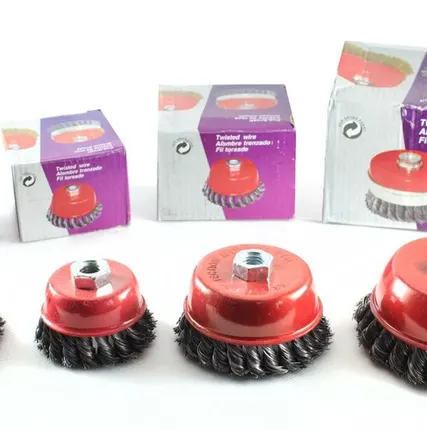 Фото №0 Щетка для УШМ (чашка) 100мм/М14 кручен.сталь №4