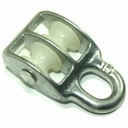 фото Блок двойной с пластиковым роликом- 5мм (1/2) 15