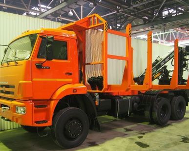 фото Сортиментовоз КАМАЗ 65111 с гидроманипулятором СФ-65