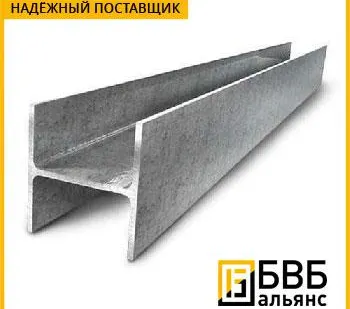 фото Балка двутавровая 100Ш 09Г2С (09Г2СА) ГОСТ 8239-89
