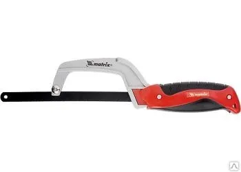 Фото №0 Ножовка-ручка по металлу, 250 мм, обрезиненная рукоятка MATRIX