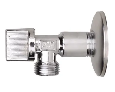 фото Кран шаровый угловой 1/2*1/2 н/н хром