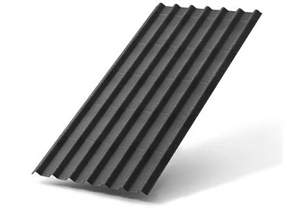 Фото №0 Ондулин Черепица (Графит)