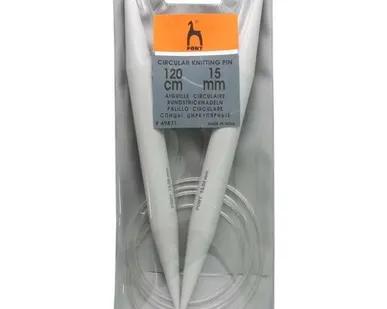 фото 49871 Спицы вязальные круговые 15,00мм*120см, пластик PONY