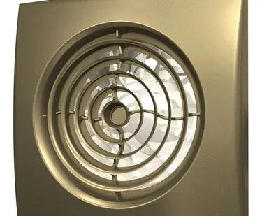 фото AURA 4C champagne вентилятор осевой вытяжной с обратным клапаном d100 DiCiTi