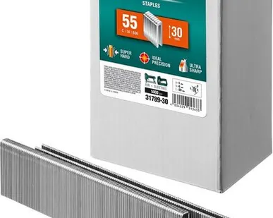 фото KRAFTOOL тип 18GA (55/90/C) 30 мм, 5000 шт, скобы для степлера (31789-30)