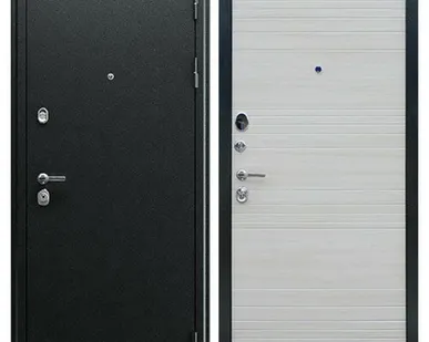 фото Входная дверь Некст-1 антик серебро-акация светлая поперечная АСД