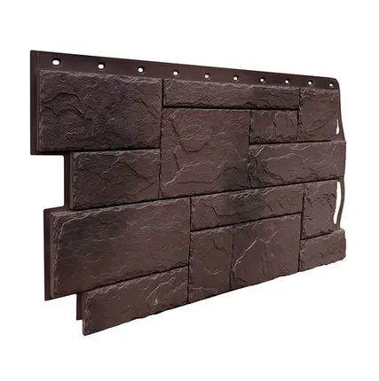 Фото №0 Фасадная панель FINEBER Камень природный, коричневый