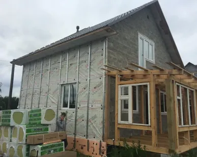 фото Монтаж вентилируемых фасадов