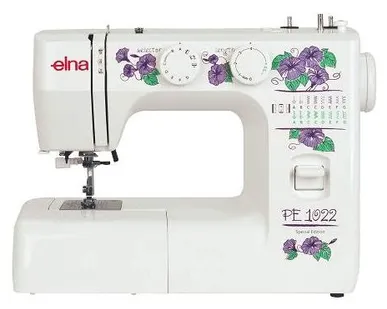 фото Швейная машина Elna PE1022, белый/сиреневый