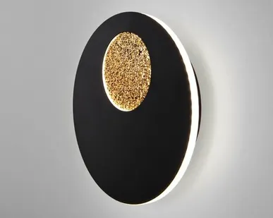 фото Настенный светодиодный светильник Areola 40150/1 LED черный/золото