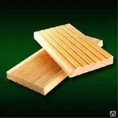 Фото №0 Доска террасная 28х143х2000 ММ, АВ, Лиственница, Вельвет (рифленая)