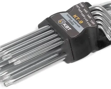 фото Fortisflex Набор ключей TORX КТ-9 (Т10-Т50) КВТ