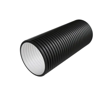 фото Труба гофрированная двухслойная с раструбом 460 SN8, 6 м