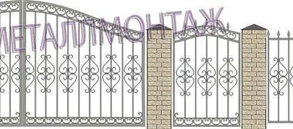 Фото №0 Ворота кованые В 001