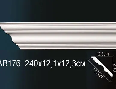 фото Карниз АВ176 (240х12,1х12,3см).
