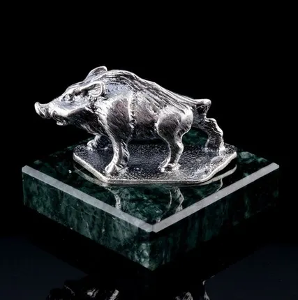 Фото №0 0039618/И-46 Серебро 925° Сувенир ИОНИЗАТОР «СВИНЬЯ»