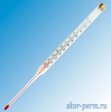 Фото №0 Термометр керосиновый до T=200 C (L=103 мм)