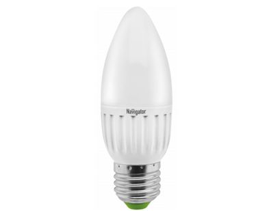 фото Лампа светодиодная LED 7вт E14 2700К матовая свеча (94491 NLL-C37)Navigator