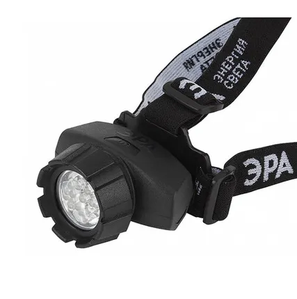 Фото №0 Фонарь ЭРА Налобный GB-604 LED 18светодиода 3хAAA черный