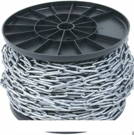 Фото №0 Цепь сварная длиннозвенная, оцинк DIN 763 7