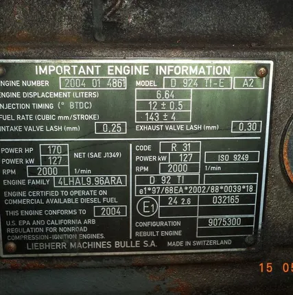 Фото №0 Головка блока двигателя (D-924 TI-E)-(A2) LIEBHNERR-LC-924 литронник 2005г.