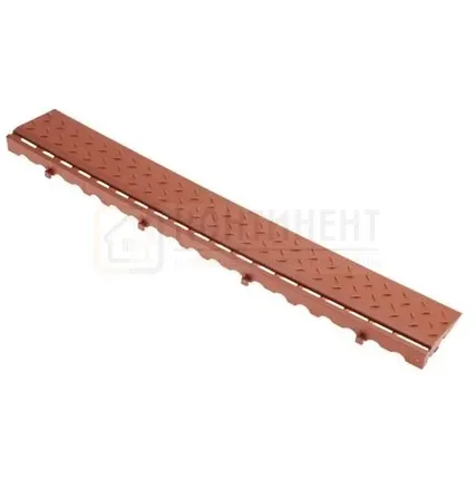 Фото №0 Боковой элемент обрамления с замками, Коричневый