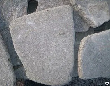 фото Песчаник серо-зеленый галтованный 30мм