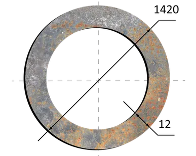 фото Труба лежалая 1420х12