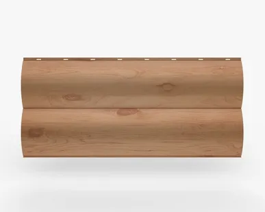 фото Сайдинг Металлический сайдинг «Бревно» покрытие Сосна Россия Россия, 0.45-0.5 мм