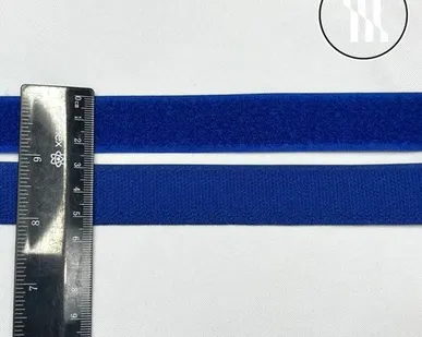 фото Липучка пришивная, цв. Синий, шир. 2,5 см