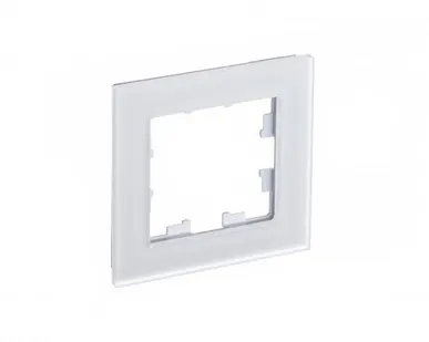 фото Рамка 1-м AtlasDesign Nature мат. стекло бел. SchE ATN330101