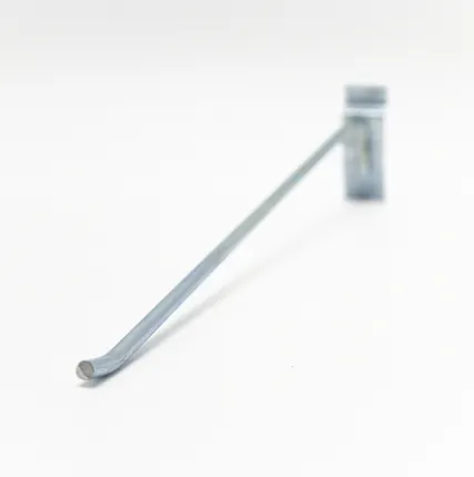 Фото №0 Крючок на экономпанель одинарный с ценникодержателем 400мм, d=6мм, цинк