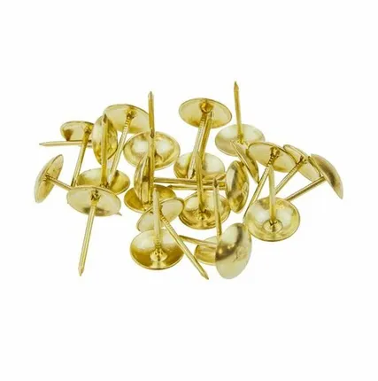 Фото №0 Гвозди мебельные 1,2х20 мм золото упаковка 120 шт