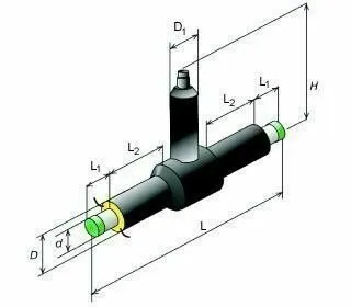 Фото №0 Кран шаровой ППУ-ПЭ 159 Тип 2 из черной трубы