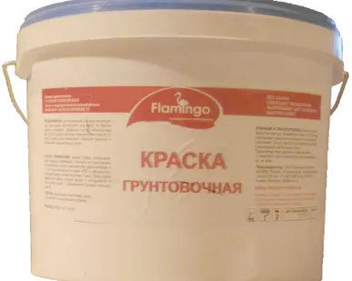 фото Краска фасадная акриловая "Фламинго" ВД-АК 101 Белая 1 кг пром тара