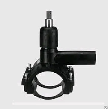 Фото №0 Арматура для врезки под давлением с удл. выходным патрубком DAP d180x32