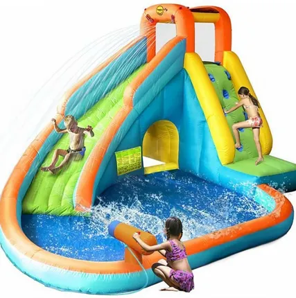 Фото №0 Надувная горка Happy Hop 9117N с бассейном