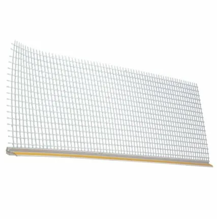 Фото №0 Профиль ПВХ примыкающий оконный с армирующей сеткой (6мм) 2,4м