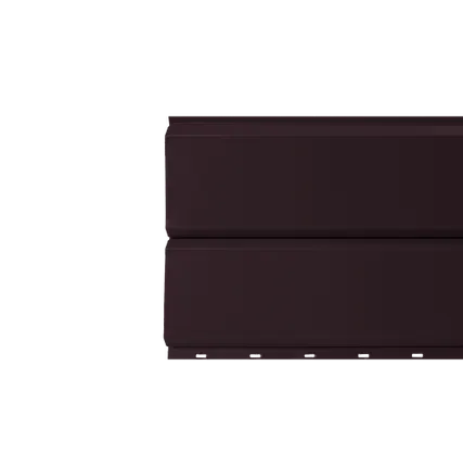 Фото №0 Сайдинг Кровля Сервис Брусnika Серо-коричневый 0,45 мм Полиэстер