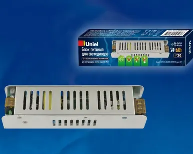 фото Блок питания UET-VAS-060B20 24V IP20 Блок питания, 60Вт. Металлический корпус. TM Uniel