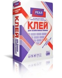 фото Клей «РЕАЛ» для Газобетона зимний