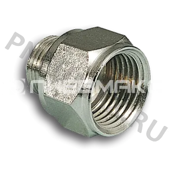 Фото №0 1053812 - Фитинг - переходник наруж. резьба R3/8" - внутр. резьба G1/2"