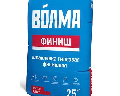 фото Шпатлевка гипсовая финишная Волма Финиш 25 кг